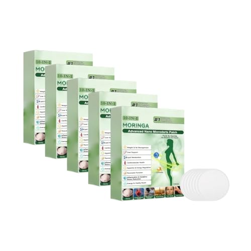 Patch minceur moringa et berbérine nano-microaiguilles 10-en-1 pour hommes et femmes