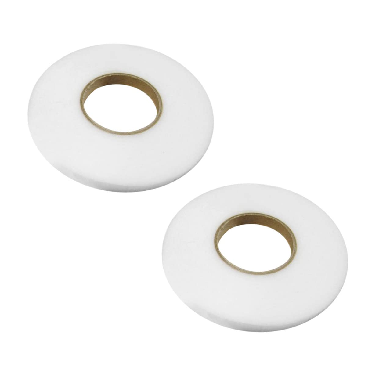 12rouleaux Ruban Thermocollant Double-sided Non-tissé Pour Vêtements De Blanc Adhésif Pour Ourlets Et Réparations Textiles