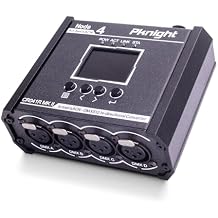 Pknight 4-Port Bi-Directional Art-Net/sACN to DMX512 Converter, a Compact Node with PowerCON, PoE & USB-C for Stage Lighting
