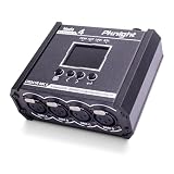 Pknight 4-Port Bi-Directional Art-Net/sACN to DMX512 Converter, a Compact Node with PowerCON, PoE & USB-C for Stage Lighting