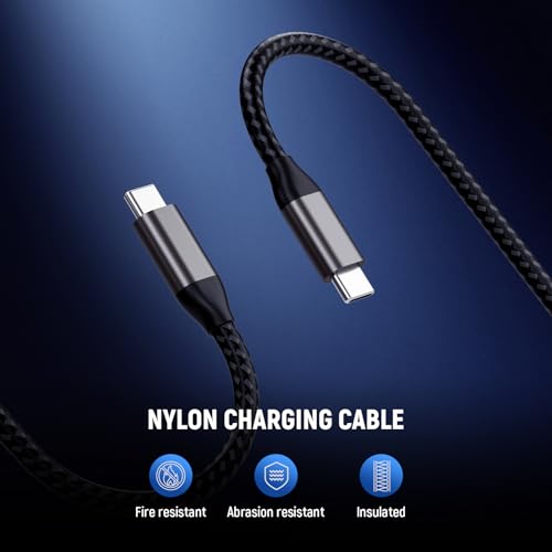 Image of Neewer NP-F970 4 Channel Charger for NP-F550 NP-F750 Camcorder Camera Battery, 100W PD Fast Charging NPF Battery Charger with OLED Display & 100W USB C to USB C Fast Charging Cable, NW-F4