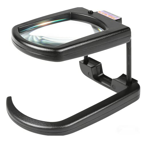 Loupe pliable pour lecture réparation et travaux manuels noirs