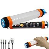 Gurmoir Rechargeable LED Flashlight Lantern, 350LM, 6 Light Modes, 5200mAh Power Bank, IP68...