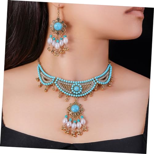Collar y pendientes de para mujer GALPADA joyería de perlas accesorios 3