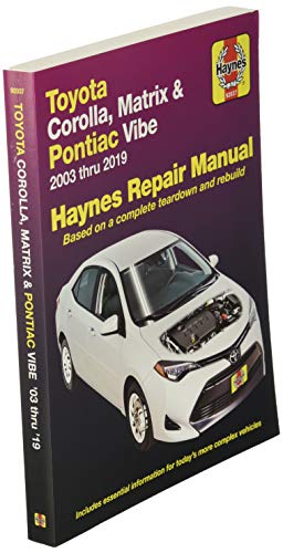 Toyota Corolla 2003-2011 Repair Manual (Haynes Repair Manual)
