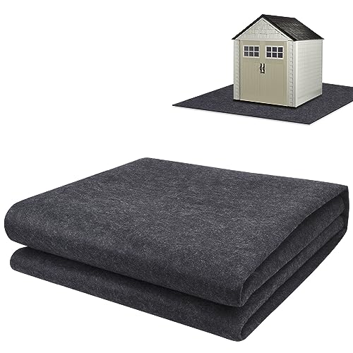 Pektiftn 8.2x6ft Outdoor Storage Shed Floor Protector, Non Slip Garage Carport Oil Mat, Flooring Protector Pad for Patio, Furniture, Moto, Car