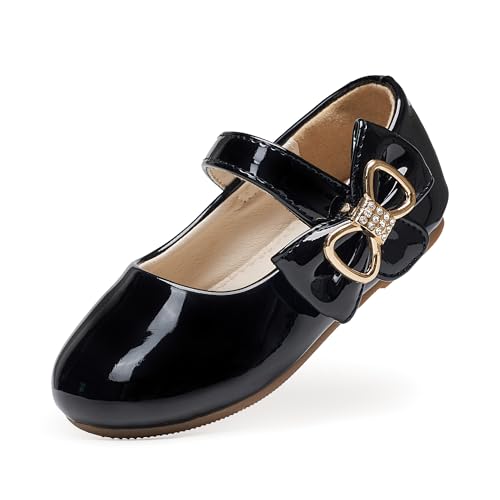 Image of Felix & Flora Toddler Flower Girl Dress Shoes - Baby Girl Ballet Mary Jane Flats for Party School Wedding
