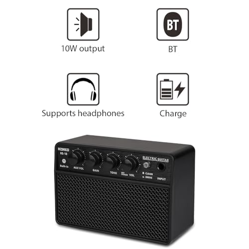 Ampli de guitare électrique 10W HUIOP pour pratique quotidienne