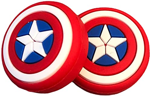 Pack of 2pc Captain Amrecia Thumb Grip Stick Cap Cover Controller Keycap Grips For PS3, PS4,Xbox360, Xbox One & Xbox Series