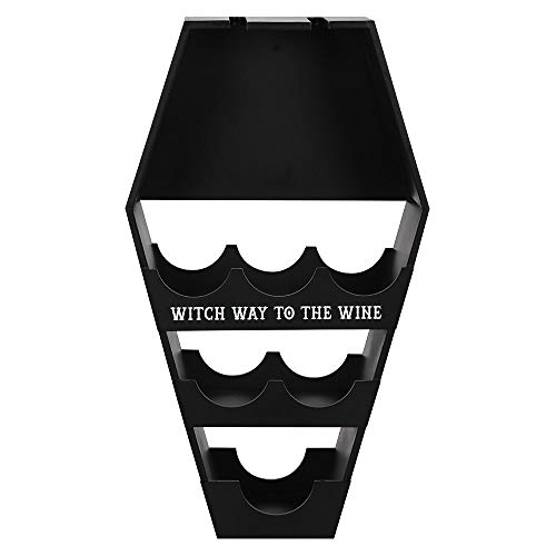 Casier à bouteilles noir Something Different en taille unique pour votre vin - 2