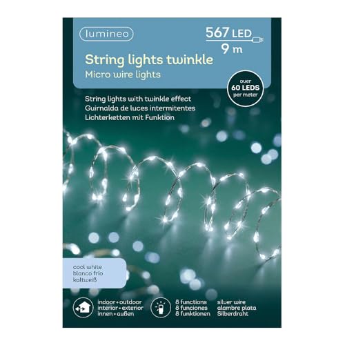 Guirlande micro LED extra dense 567L avec câble argenté flexible et résistant - 3