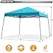 ABCCANOPY Stable Pop up Outdoor Canopy Tent 10 x 10 ft Base / 8 x 8 ft Top, Turquoise