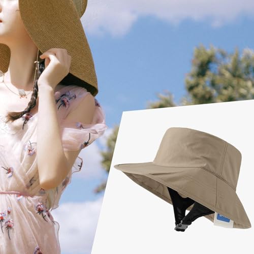 Deevoka Chapéu de sol para mulheres e homens, boné de pesca, elegante chapéu com viseira de sol, aba