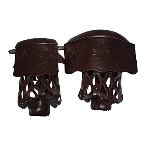 East Eagle PU Leather Pool Table Billiard Table Pockets Diamond Pattern Shield Set Included Screws (Dark Coffee) - Thumbnail 6
