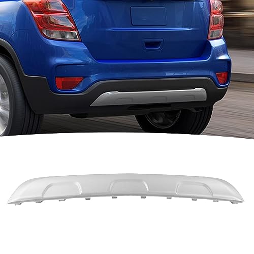 Image of Rear Lower Valance Panel ABS Rear Lower Bumper Skid Plate is Replacement for 2016-2022 (Silver)