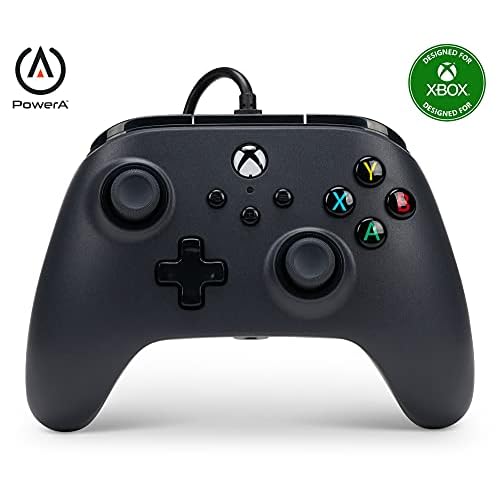 PowerA Wired Controller For Xbox Series X|S – Black, Gamepad, Video Game Controller Works with Xbox One