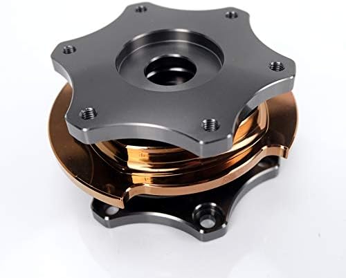 Miniatura 2 de NRG Innovations NRG-SRK-R200GM-RG SFI 42.1 Spec - Adaptador de cubo corto de liberación rápida para volante, 0.236x2.756 in con patrón de perno de