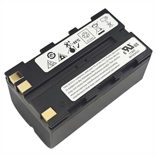 GEB222 Replacement Rechargeable Li-ion Battery Pack Compatible with Leica Swiss Style TS02 TS06 TS09 TPS1200 Total Stations, 6000mAh