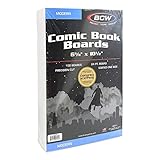BCW Modern Comic Backing Boards - Pack of 100 | Certified Acid-Free, Lab Tested for Archival Quality and Protection Comic Book Boards | Ideal for Comic Book Storage and Preservation