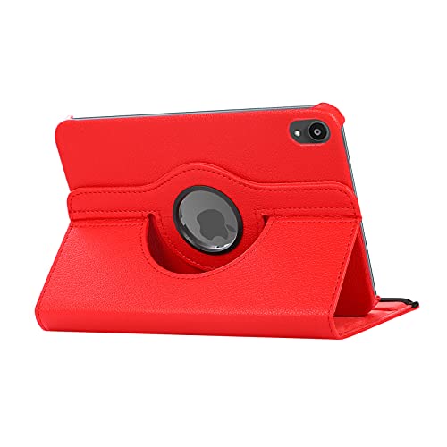 Lobwerk Cover for Apple iPad Mini 6 2021 6th Generation 8.3 Inch Tablet Case Slim with Stand Function, red