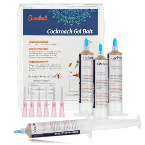 Roach Gel Bait Insect Control Indoor Ready to Use Roach Killer - 4Tubes x 30gms