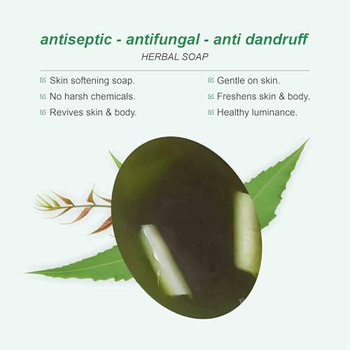 Image of Aromatique Neem & Aloe Vera Soap | All-Natural & Vegan | Gentle Cleansing & Hydrating | Paraben-Free & Sulfate-Free (1)
