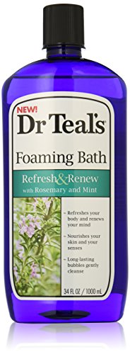 Dr Teal's Foaming Bath with Rosemary & Mint, Refresh & Renew, 34 Fl Oz by Dr. Teal's