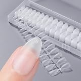 BEIHOO ネイルチップ ショート クリア 第三代0.15mm超薄 サンディング済み 自然なフィット 長さだしチップ 使いやすい 収納ケース＆ネイルツール付き つけ爪 サロン 業務 DIY 練習用