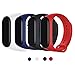 MAKACTUA Armband Kompatible für Xiaomi Mi Band 4 Damen Herren, Silikon Ersatz Fitness Armband und Uhrenarmband Sportarmband und Wristband Armbänder für Xiaomi Mi Band 4/3