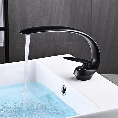 Mitigeur de salle de bain laiton doré robinet eau chaude et froide