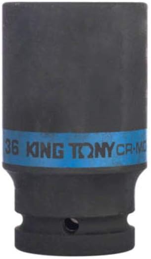 KING TONY 643536M Impact Socket Long Version, 36 mm, 3/4-inch