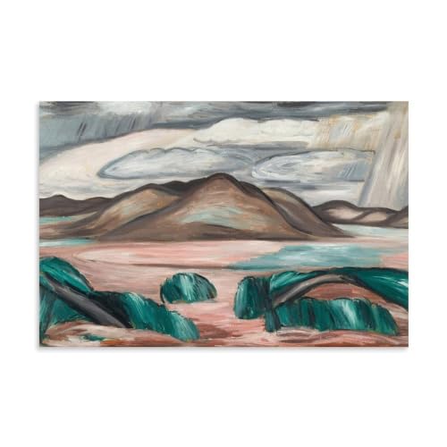 Art Mural Marsden Hartley Souvenir du Nouveau-Mexique N° 8 Déco Montagne Toile 40x60