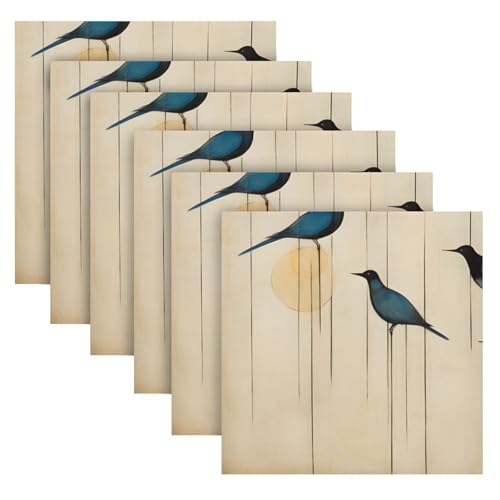 Servilletas de tela multicolor 20x20 pulgadas pack x6 miniatura 2
