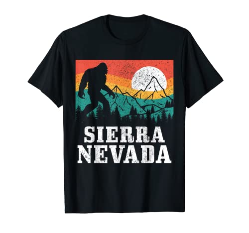 Sierra Nevada Bigfoot California Mountains Vintage Hiking T-Shirt