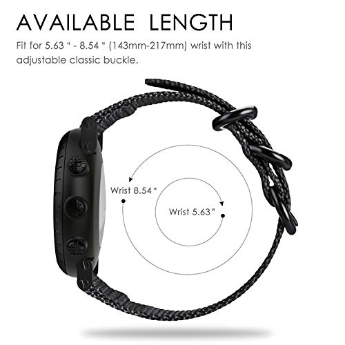 Image of Fintie for Suunto Core Watch Band, Woven Nylon Sport Strap with Metal Buckle for Suunto Core Smart Watch