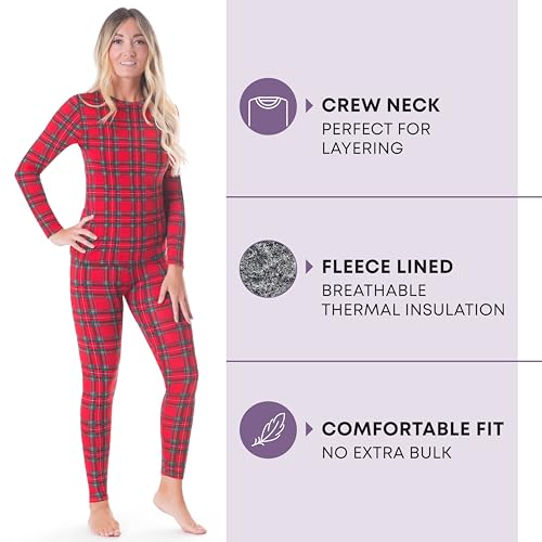 Image of Rocky Thermal Underwear For Women (Thermal Long Johns Set) Shirt & Pants, Base Layer w /Leggings /Bottoms Ski /Extreme Cold