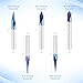 CNC Wood Carving Router Bit - 1/4 Shank, 15/20/30/60/90 Engraving Bits, 2 Flute Straight & V-bit, Blue Nano-Coating Conical Tool