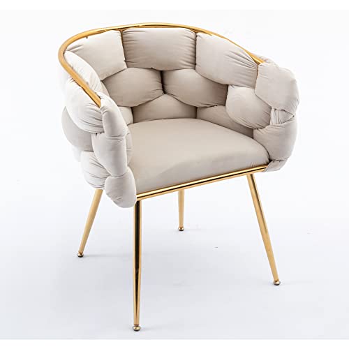 Sillón Plegable Terciopelo Beige miniatura 5