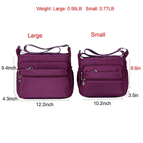 Crossbody Purses for women Multi-Pocket Nylon Shoulder Bags Lightweight Travel Purses Messenger Handbags2