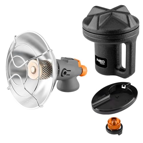 NEO TOOLS Tragbare Gasheizung - Camping Heizung, perfekte Wärmequelle ohne Strom, Gasheizer für Outdoor, Terrassen, mobile Heizstrahler mit Piezozündung NEO TOOLS Tragbare Gasheizung - Camping Heizung, perfekte Wärmequelle ohne Strom, Gasheizer für Outdoor, Terrassen, mobile Heizstrahler mit Piezozündung