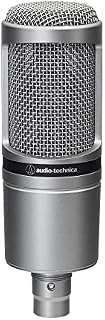 Audio-Technica AT2020 Cardioid Condenser Microphone (XLR connection) for voiceover, podcasting, streaming and recording