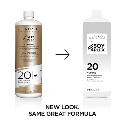Clairol Professional Crème Permanente 20 volume Hair Developer, 32 oz. - Packaging May Vary