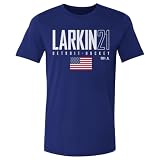 500 LEVEL Dylan Larkin Detroit USA Elite Shirt (Royal Blue, Medium)