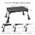 BONTEC 3-Level Height Adjustable Folding One Step Stool with Anti-Slip Platform and Thick Rubber Feet, Portable Ladder for Adults and Children, Max up to 330lbs, Ideal for Kitchen, RV Use, Black
