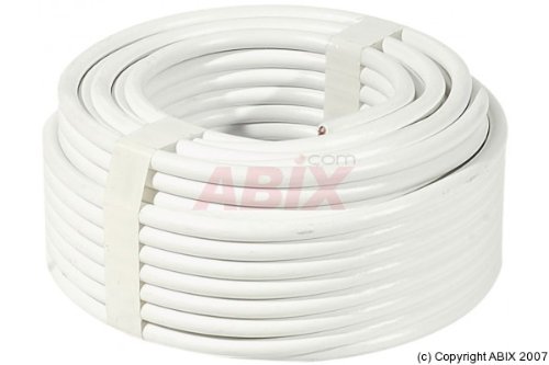 Neutre Rouleau de câble antenne TV ou Satellite 75 Ohms 25m Cover
