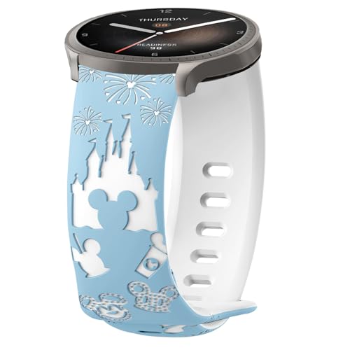 AiiBowy 22mm Correa Compatibles con Amazfit Balance/Amazfit Bip 5/Amazfit Bip 5 Unity/Cheetah Pro/Cheetah/GTR 4, Pulsera Silicona Deportiva para Amazfit GTR 3 Pro/GTR 3 Azul Blanco