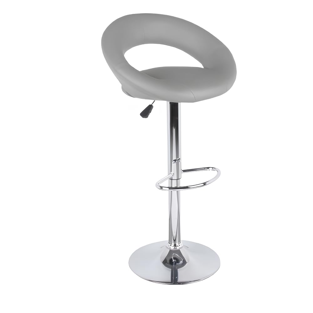 Tabouret de bar gris réglable de 77 cm à 97 cm : en finir avec les sièges inconfortables