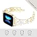 38/40/41/42 mm(Series 10) cool woman chain metal smartwatch strap compatible with Apple Watch Band Series 10/9/8/7/6/SE/5/4 adjustable replacement watch bracelet for Iwatch gold Watch Band