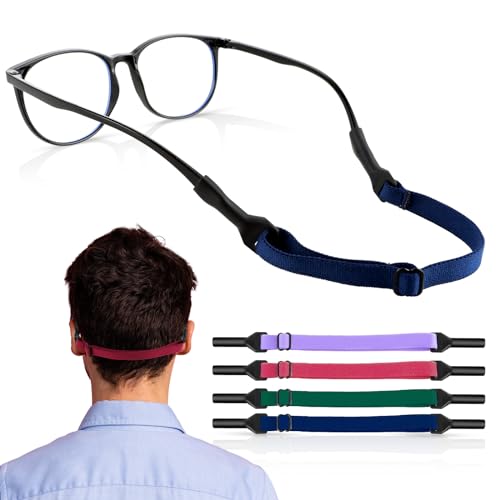 Ouligay 4 peças de alça ajustável para óculos de sol, antiderrapante para óculos de sol, alças para