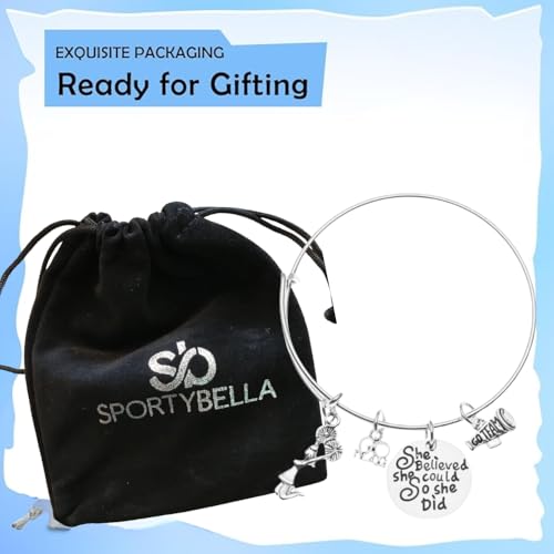 Infinity Collection - Cheer Bracelet- Adjustable Charm Bangle Bracelet- Cheer Jewelry - Gift For Cheerleaders & Cheer Coaches3